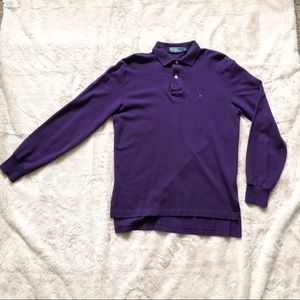 Small Purple Long-sleeve Polo
